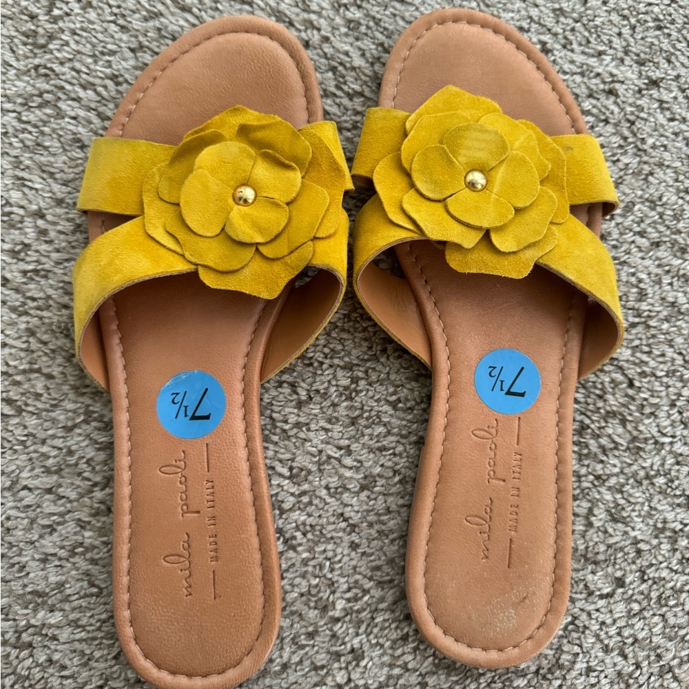 Mika Paoli Made in Italy floral sandals